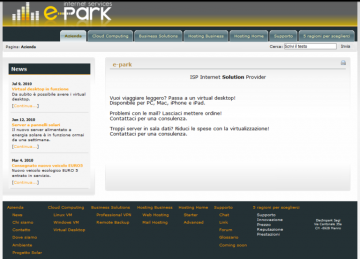 Sito E-park nel 2011